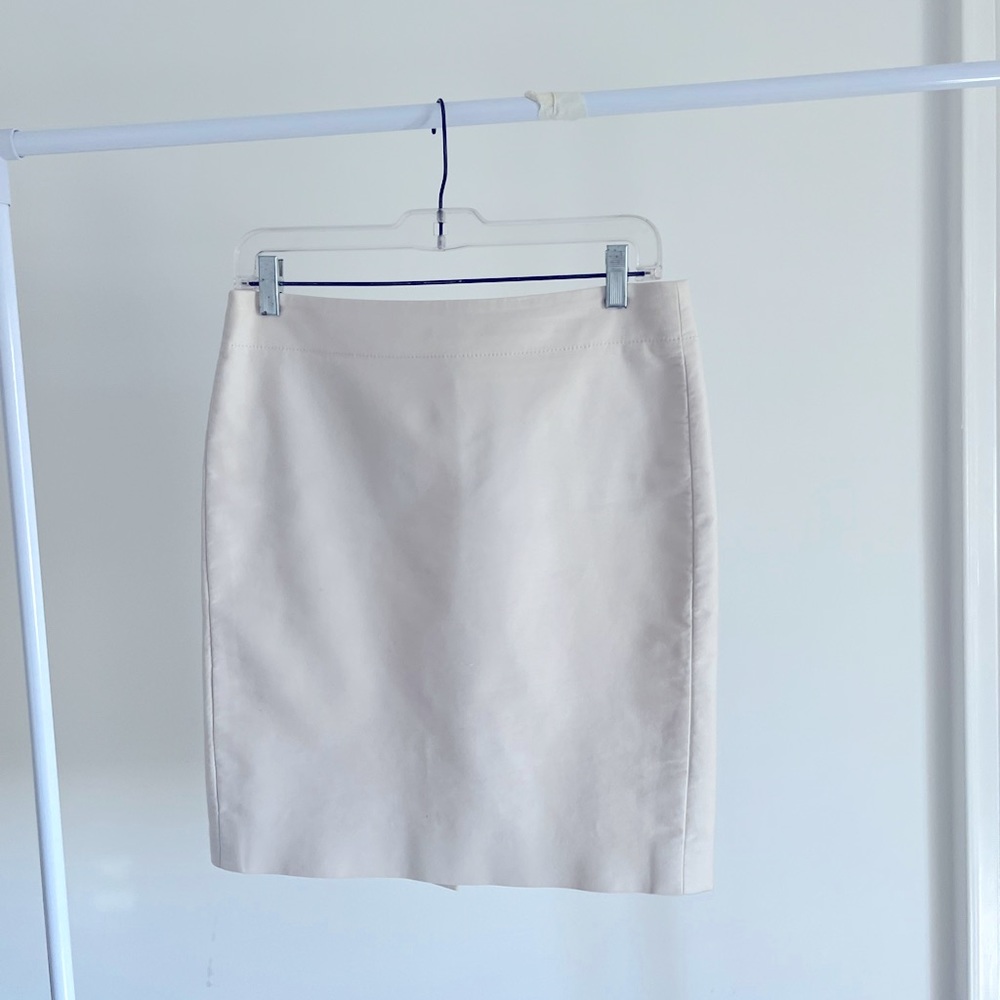 J Crew off white straight skirt
